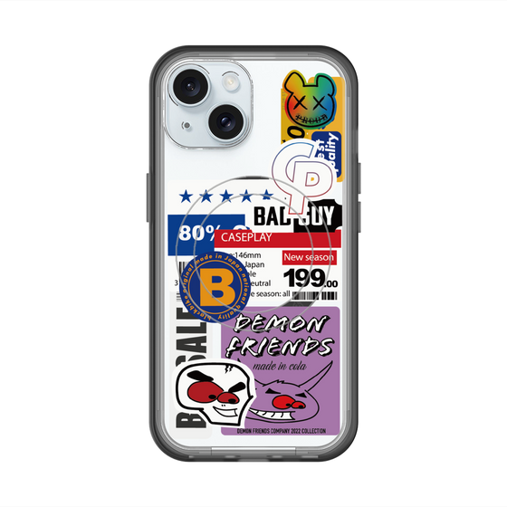 スリムプロテクションプレミアムケース with MagSafe［ Demon Friends Sticker .5 ］