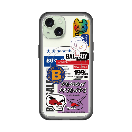 スリムプロテクションプレミアムケース with MagSafe［ Demon Friends Sticker .5 ］