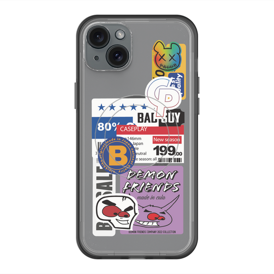 スリムプロテクションプレミアムケース with MagSafe［ Demon Friends Sticker .5 ］