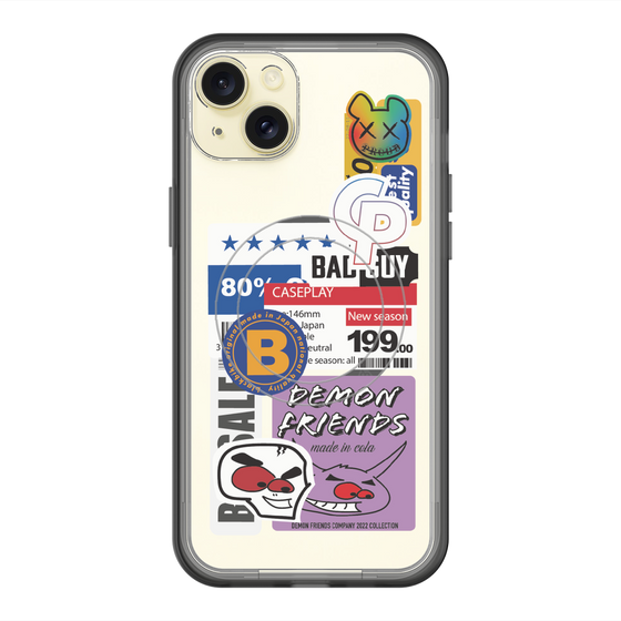スリムプロテクションプレミアムケース with MagSafe［ Demon Friends Sticker .5 ］