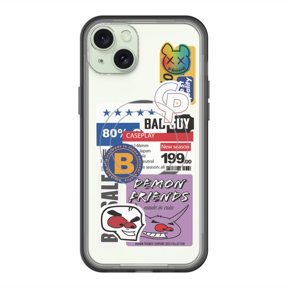 スリムプロテクションプレミアムケース with MagSafe［ Demon Friends Sticker .5 ］