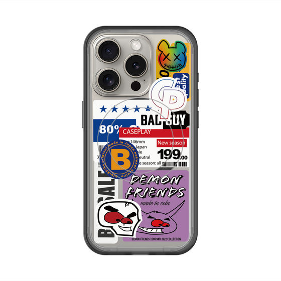 スリムプロテクションプレミアムケース with MagSafe［ Demon Friends Sticker .5 ］