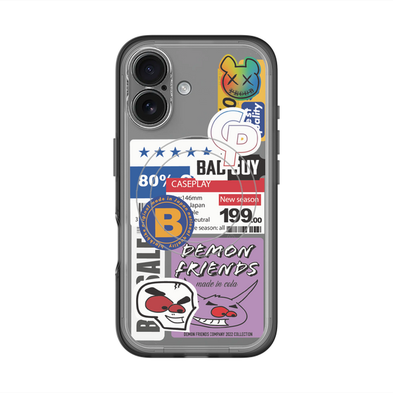 スリムプロテクションプレミアムケース with MagSafe［ Demon Friends Sticker .5 ］
