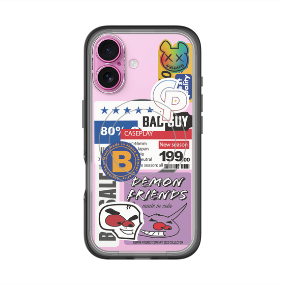 スリムプロテクションプレミアムケース with MagSafe［ Demon Friends Sticker .5 ］