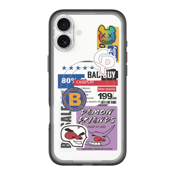 スリムプロテクションプレミアムケース with MagSafe［ Demon Friends Sticker .5 ］