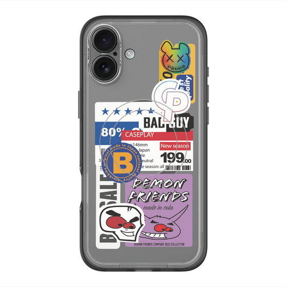スリムプロテクションプレミアムケース with MagSafe［ Demon Friends Sticker .5 ］