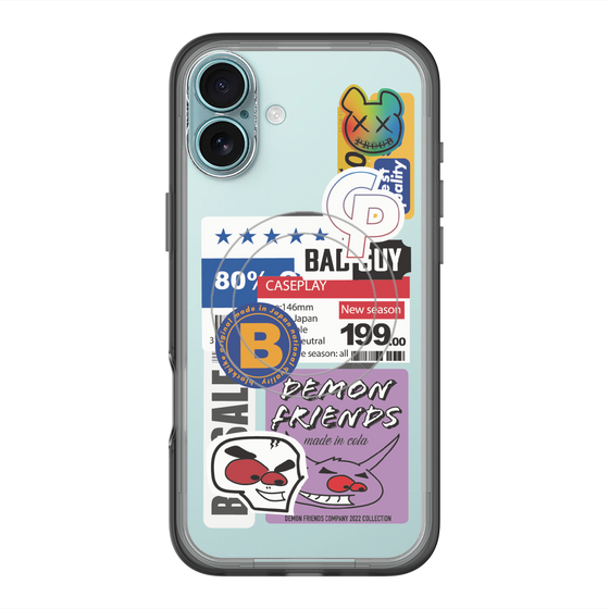 スリムプロテクションプレミアムケース with MagSafe［ Demon Friends Sticker .5 ］