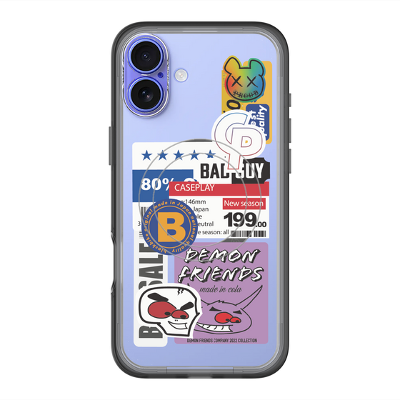 スリムプロテクションプレミアムケース with MagSafe［ Demon Friends Sticker .5 ］