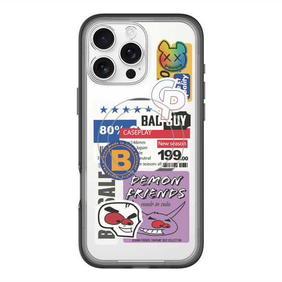 スリムプロテクションプレミアムケース with MagSafe［ Demon Friends Sticker .5 ］