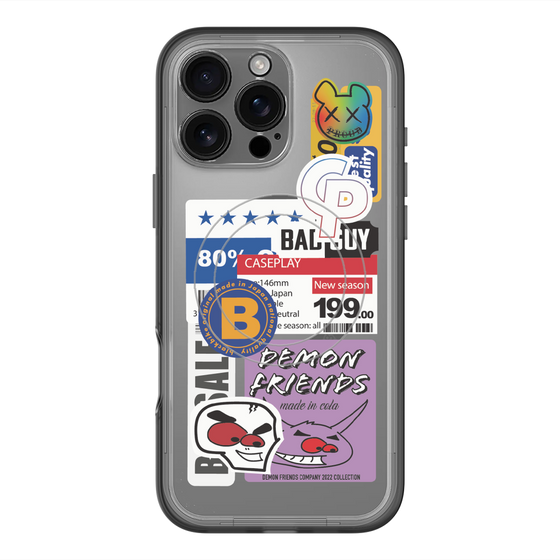 スリムプロテクションプレミアムケース with MagSafe［ Demon Friends Sticker .5 ］