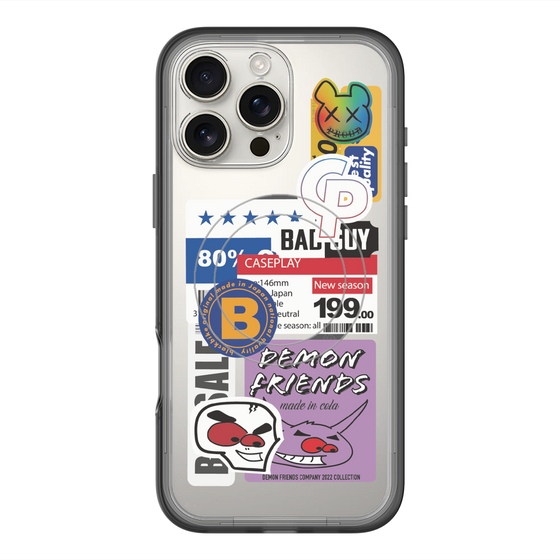 スリムプロテクションプレミアムケース with MagSafe［ Demon Friends Sticker .5 ］