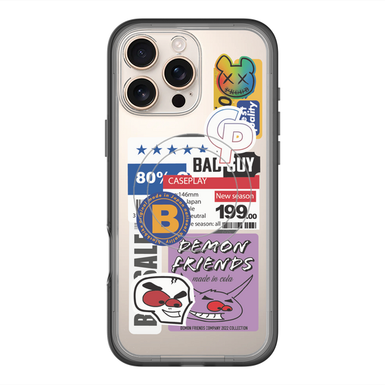 スリムプロテクションプレミアムケース with MagSafe［ Demon Friends Sticker .5 ］