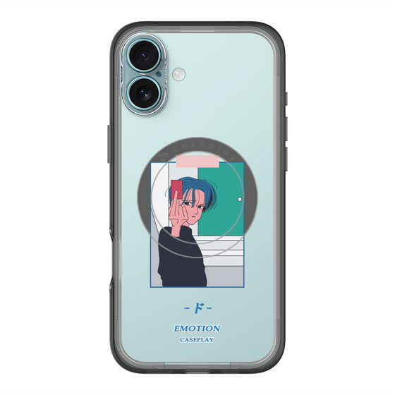 スリムプロテクションプレミアムケース with MagSafe［ 喜怒アイ楽 -怒- ］