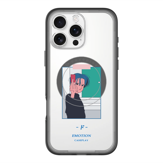 スリムプロテクションプレミアムケース with MagSafe［ 喜怒アイ楽 -怒- ］