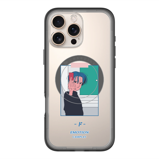 スリムプロテクションプレミアムケース with MagSafe［ 喜怒アイ楽 -怒- ］