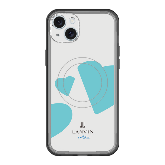 スリムプロテクションプレミアムケース with MagSafe［ LANVIN en Bleu Hearts Blue - ランバン ハート ブルー ］
