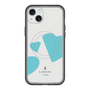 スリムプロテクションプレミアムケース with MagSafe［ LANVIN en Bleu Hearts Blue - ランバン ハート ブルー ］