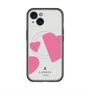 スリムプロテクションプレミアムケース with MagSafe［ LANVIN en Bleu Hearts Pink - ランバン ハート ピンク ］