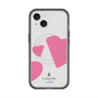 スリムプロテクションプレミアムケース with MagSafe［ LANVIN en Bleu Hearts Pink - ランバン ハート ピンク ］