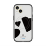スリムプロテクションプレミアムケース with MagSafe［ LANVIN en Bleu Hearts Black - ランバン ハート ブラック ］