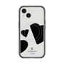 スリムプロテクションプレミアムケース with MagSafe［ LANVIN en Bleu Hearts Black - ランバン ハート ブラック ］