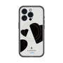 スリムプロテクションプレミアムケース with MagSafe［ LANVIN en Bleu Hearts Black - ランバン ハート ブラック ］