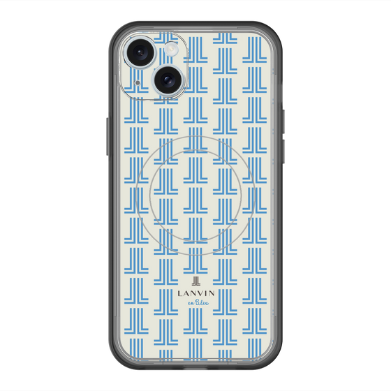 スリムプロテクションプレミアムケース with MagSafe［ LANVIN en Bleu Monogram Blue - ランバン ブルーモノグラム ］