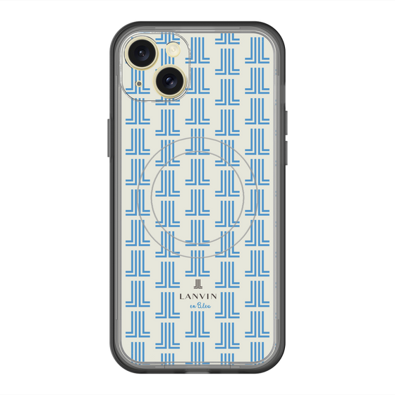 スリムプロテクションプレミアムケース with MagSafe［ LANVIN en Bleu Monogram Blue - ランバン ブルーモノグラム ］