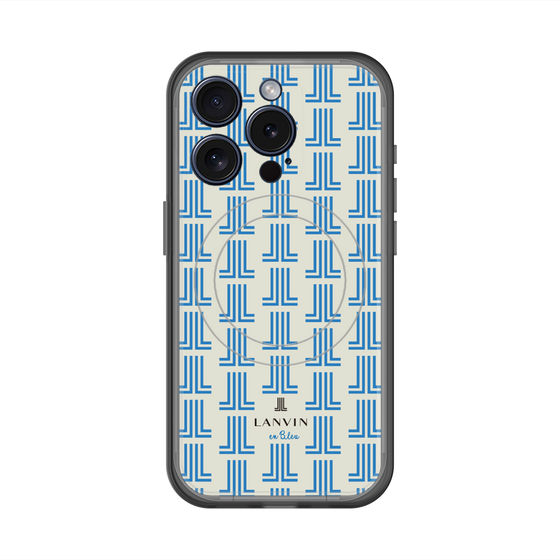 スリムプロテクションプレミアムケース with MagSafe［ LANVIN en Bleu Monogram Blue - ランバン ブルーモノグラム ］