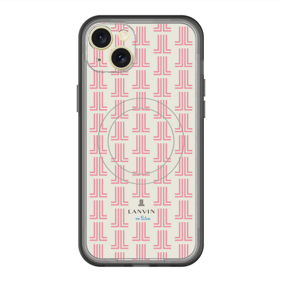 スリムプロテクションプレミアムケース with MagSafe［ LANVIN en Bleu Monogram Red - ランバン レッドモノグラム ］