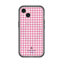 スリムプロテクションプレミアムケース with MagSafe［ Houndstooth Pattern Pink with LANVIN en Bleu logo- ランバン 千鳥格子柄 ピンク ］