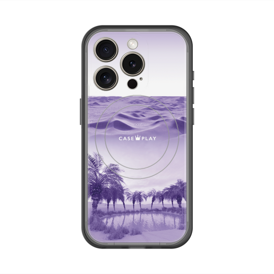 スリムプロテクションプレミアムケース with MagSafe［ Oasis & Desert - オアシス & 砂漠 ］