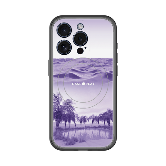 スリムプロテクションプレミアムケース with MagSafe［ Oasis & Desert - オアシス & 砂漠 ］
