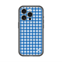 スリムプロテクションプレミアムケース with MagSafe［ Checkered Blue - ギンガムチェック ブルー ］