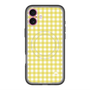 スリムプロテクションプレミアムケース with MagSafe［ Checkered Yellow - ギンガムチェック イエロー ］