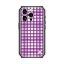 スリムプロテクションプレミアムケース with MagSafe［ Checkered Purple - ギンガムチェック パープル ］
