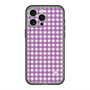 スリムプロテクションプレミアムケース with MagSafe［ Checkered Purple - ギンガムチェック パープル ］