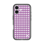 スリムプロテクションプレミアムケース with MagSafe［ Checkered Purple - ギンガムチェック パープル ］