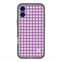 スリムプロテクションプレミアムケース with MagSafe［ Checkered Purple - ギンガムチェック パープル ］