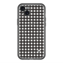 スリムプロテクションプレミアムケース with MagSafe［ Checkered Purple - ギンガムチェック ブラック ］