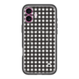 スリムプロテクションプレミアムケース with MagSafe［ Checkered Purple - ギンガムチェック ブラック ］