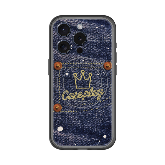 スリムプロテクションプレミアムケース with MagSafe［ Denim Used Jeans - デニム・ユーズド・ジーンズ ］