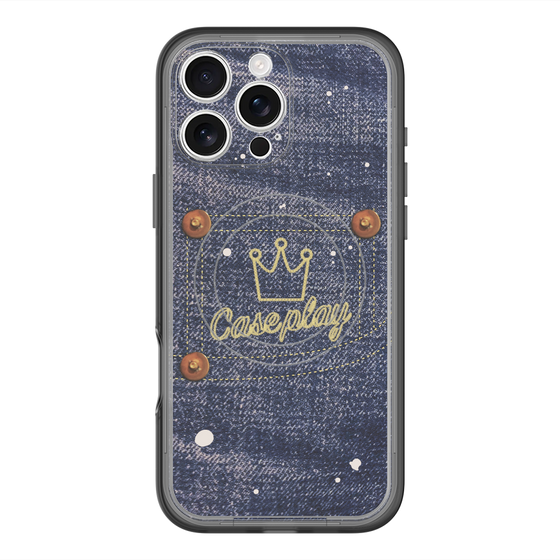 スリムプロテクションプレミアムケース with MagSafe［ Denim Used Jeans - デニム・ユーズド・ジーンズ ］