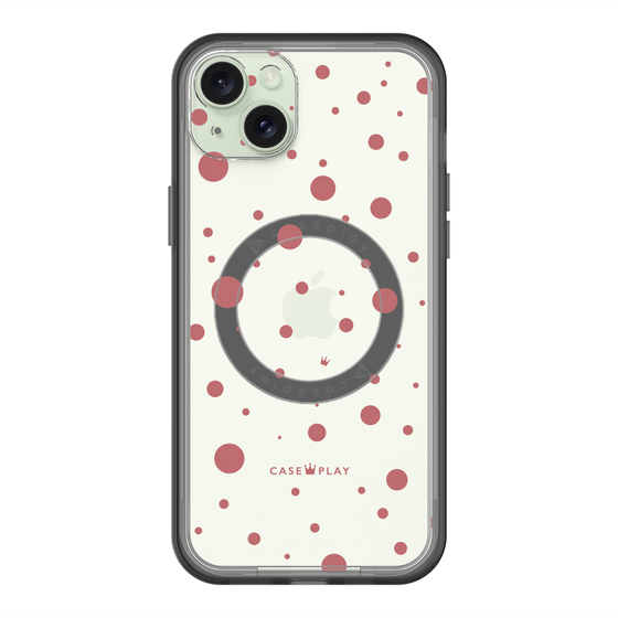 スリムプロテクションプレミアムケース with MagSafe［ Dippin dots Red - ディッピンドッツ レッド ］