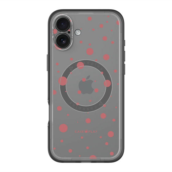 スリムプロテクションプレミアムケース with MagSafe［ Dippin dots Red - ディッピンドッツ レッド ］