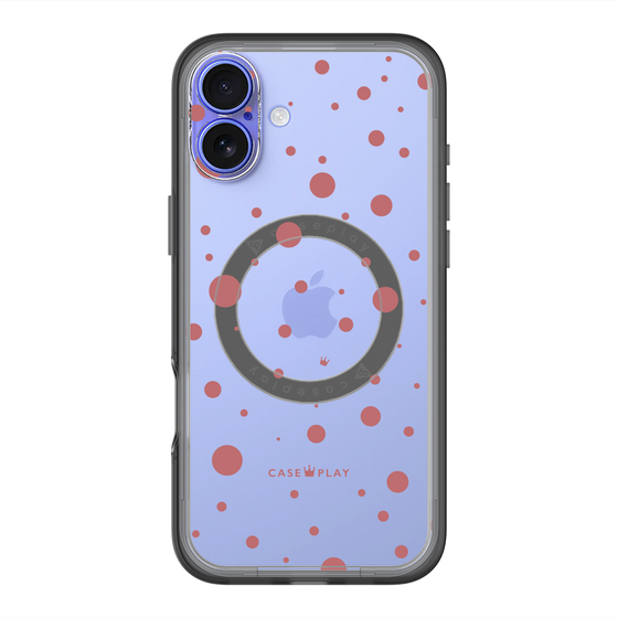 スリムプロテクションプレミアムケース with MagSafe［ Dippin dots Red - ディッピンドッツ レッド ］