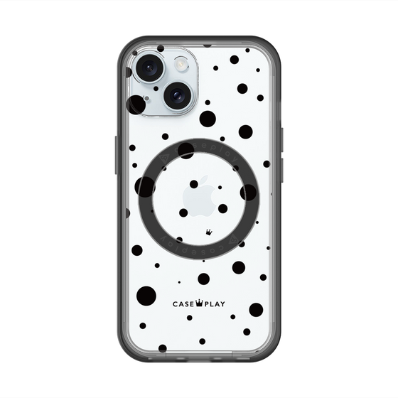 スリムプロテクションプレミアムケース with MagSafe［ Dippin dots Black - ディッピンドッツ ブラック ］