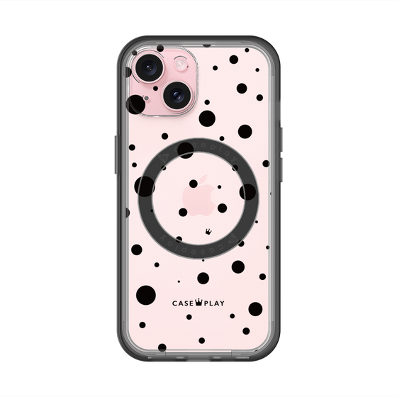 スリムプロテクションプレミアムケース with MagSafe［ Dippin dots Black - ディッピンドッツ ブラック ］