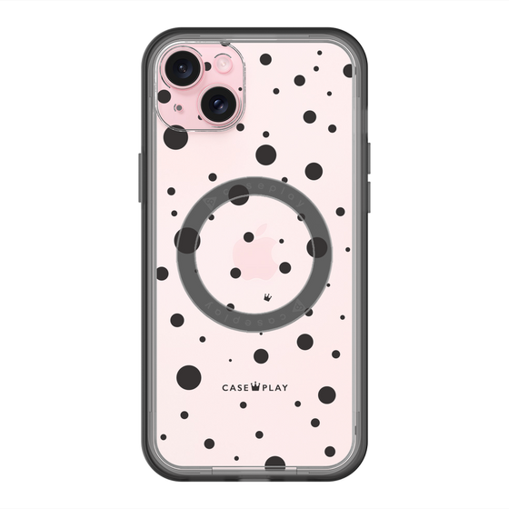 スリムプロテクションプレミアムケース with MagSafe［ Dippin dots Black - ディッピンドッツ ブラック ］