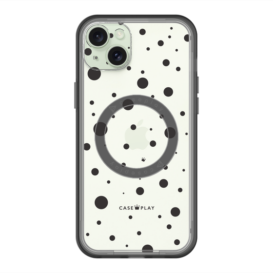 スリムプロテクションプレミアムケース with MagSafe［ Dippin dots Black - ディッピンドッツ ブラック ］